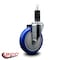 Service Caster 5'' Blue Poly Wheel Swivel 1-1/4'' Expanding Stem Caster SCC-EX20S514-PPUB-BLUE-114 - alternate 2